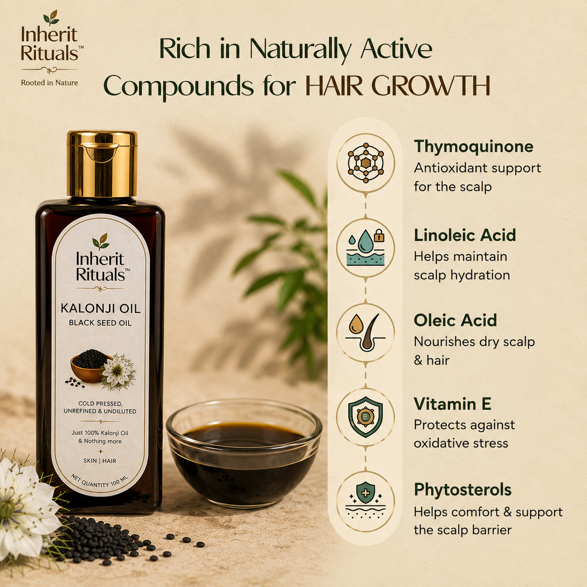 Kalonji Oil [Cold Pressed Black Seed Oil, Kalonji Ka Tel]